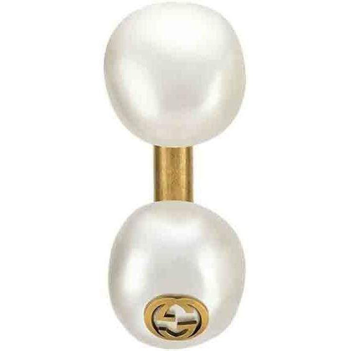 Gucci-Single Earring with Pearls in Gold - Runway Catalog