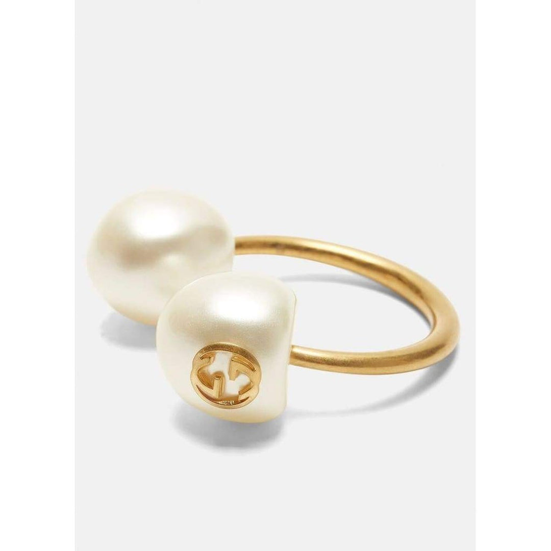 Single Earring with Pearls in Gold
