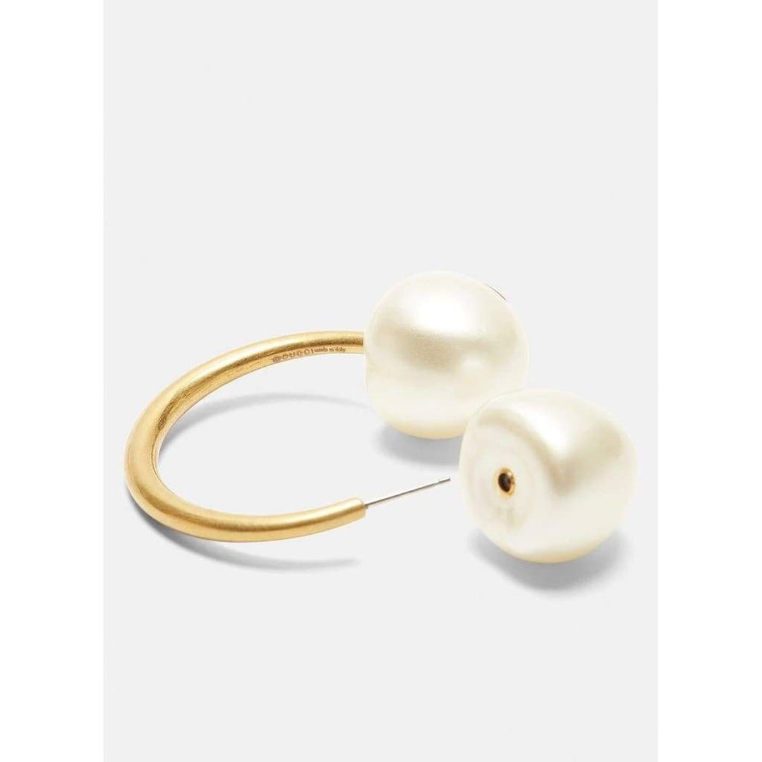 Single Earring with Pearls in Gold