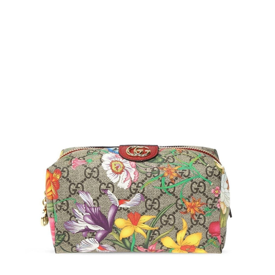 Gucci-Small Floral Ophelia Gg Supreme Cosmetic Pouch Bag - Runway Catalog