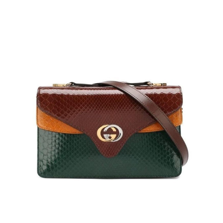 Gucci-Small Python Shoulder Bag - Runway Catalog