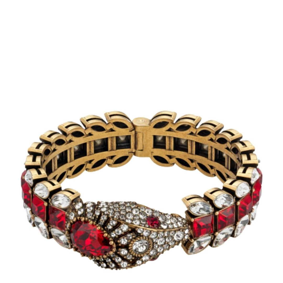 Snake Motif Crystal-embellished Bracelet
