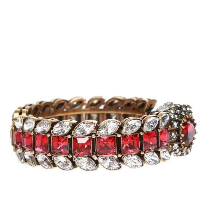 Snake Motif Crystal-embellished Bracelet