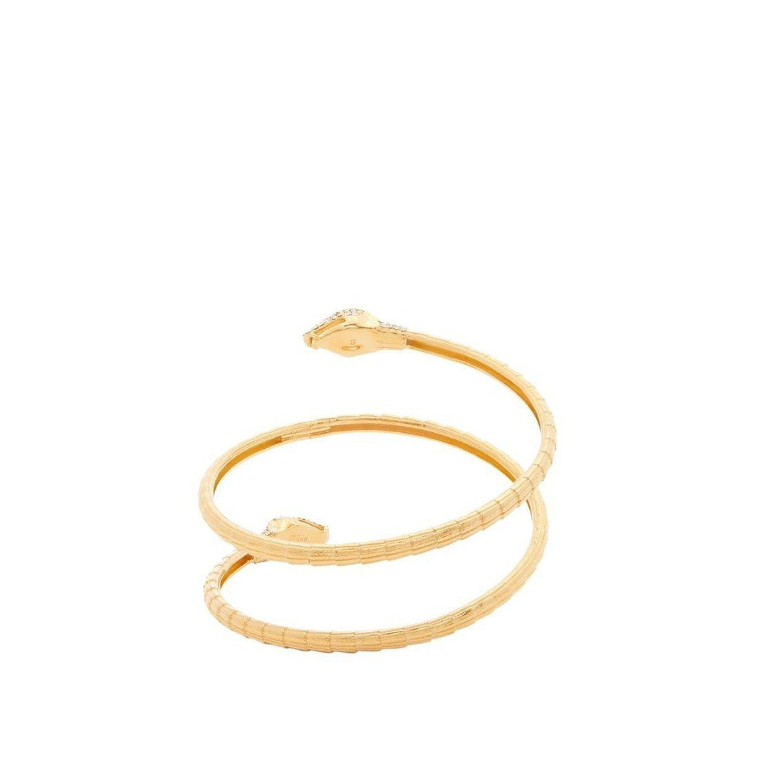 Snake Wraparound Crystal-embellished Cuff