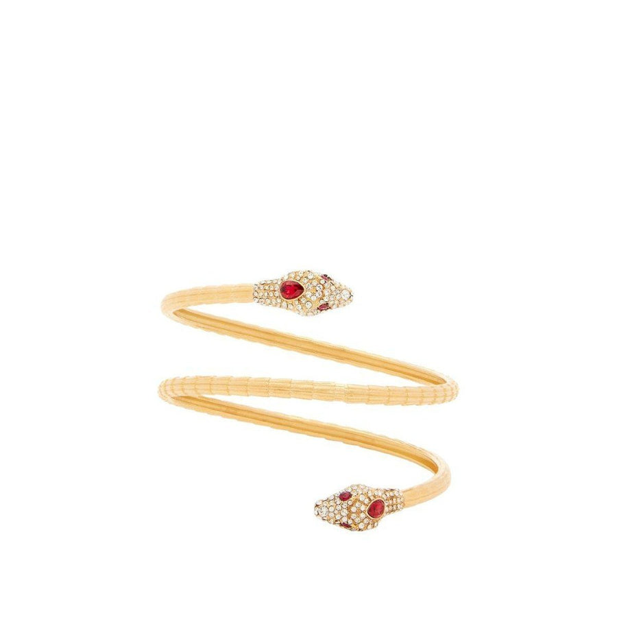 Gucci-Snake Wraparound Crystal-embellished Cuff - Runway Catalog
