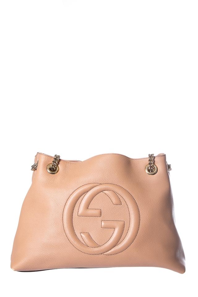 G*G Soho Beige Leather Tote