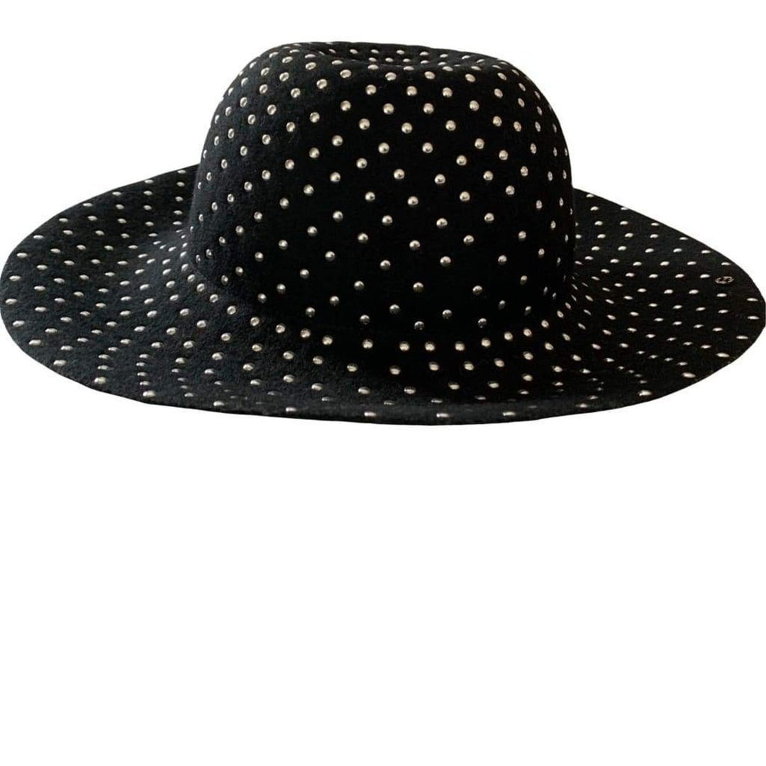 Studded Wool-felt Wide Brim Hat