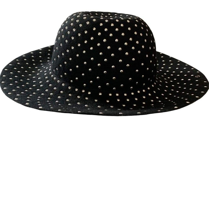 Studded Wool-felt Wide Brim Hat