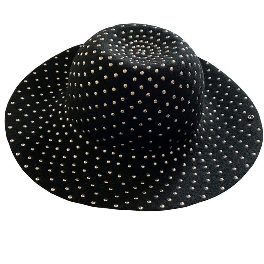 Studded Wool-felt Wide Brim Hat