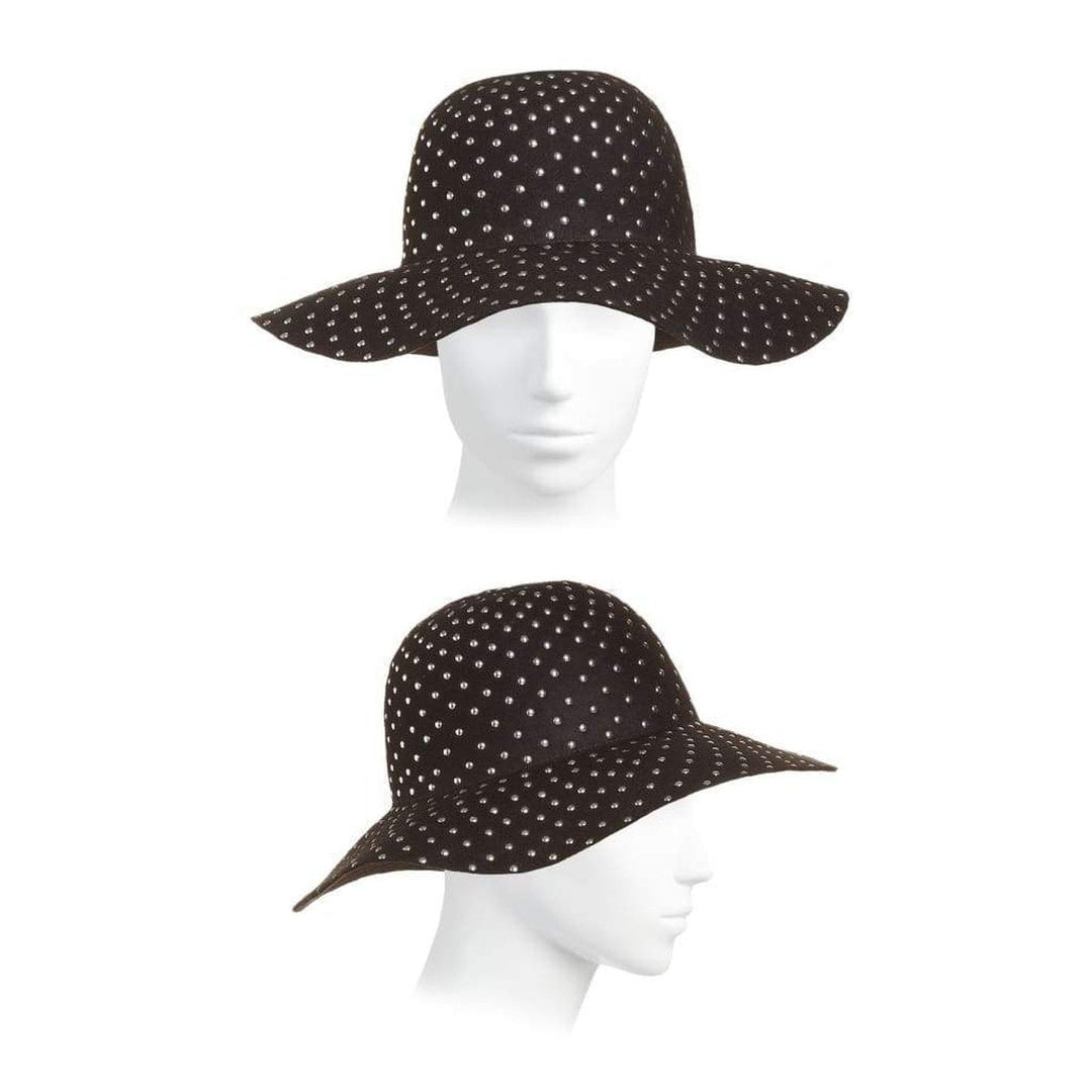 Studded Wool-felt Wide Brim Hat