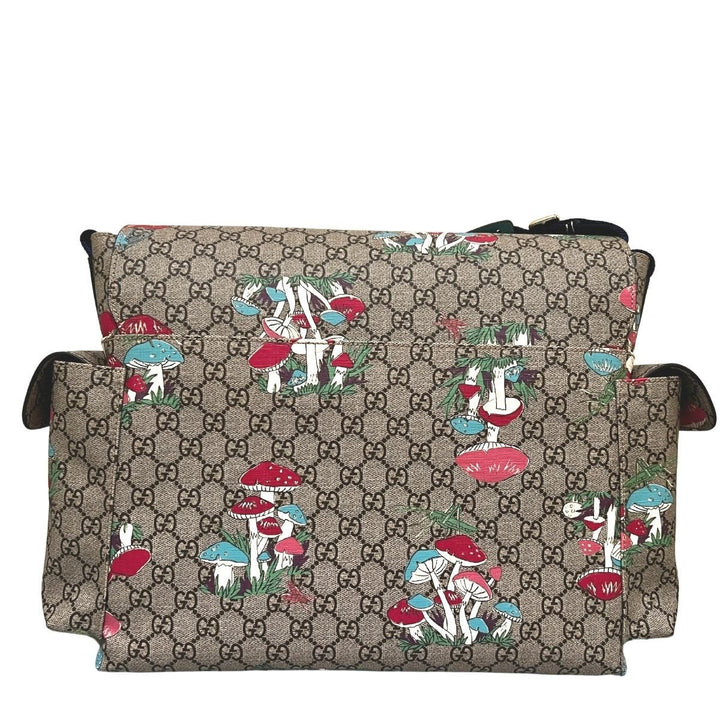 Supreme Mushroom-print Canvas Baby Diaper Changing Bag
