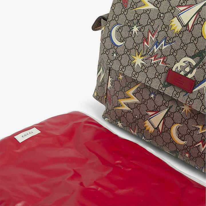 Supreme Space-print Canvas Baby Changing Bag