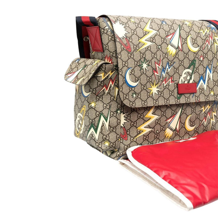 Supreme Space-print Canvas Baby Changing Bag