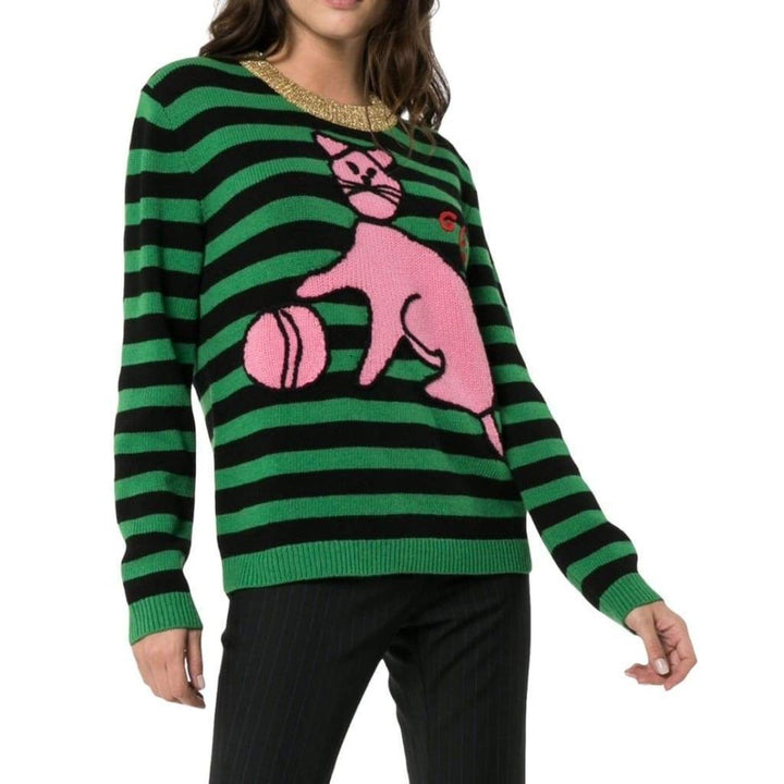 Sweater with Cat and Baseball