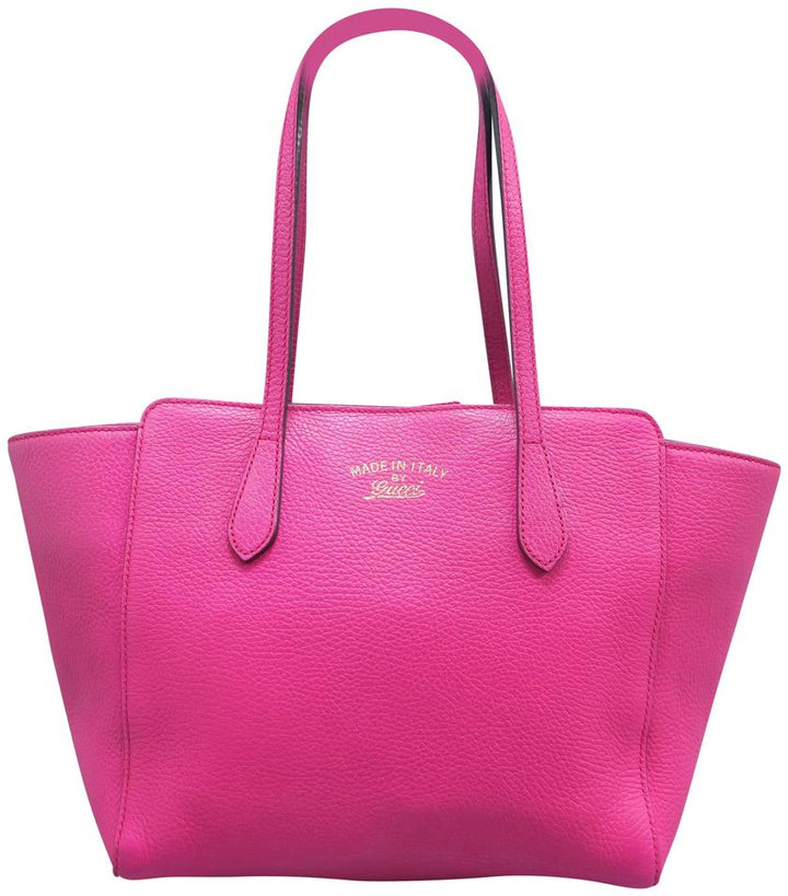 G*G Swing Small Maroon Calfskin Tote