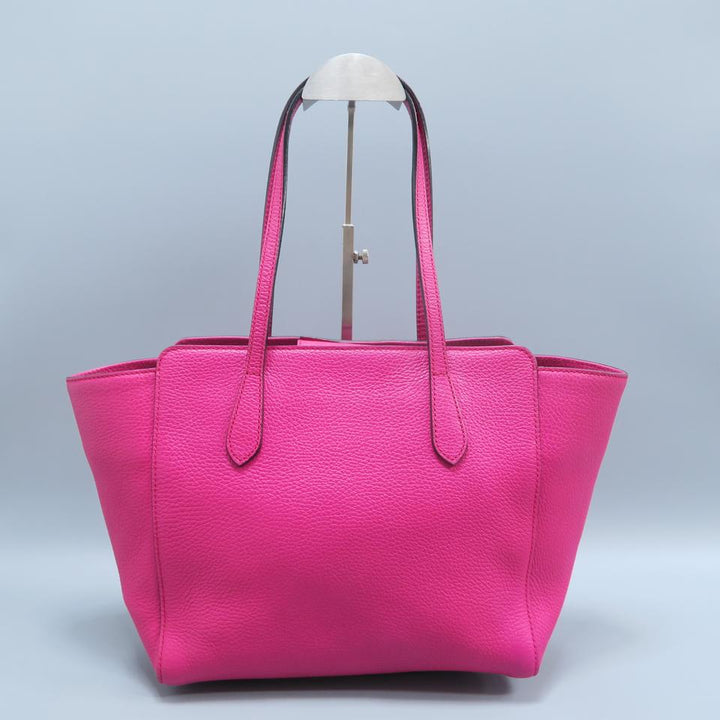 G*G Swing Small Maroon Calfskin Tote