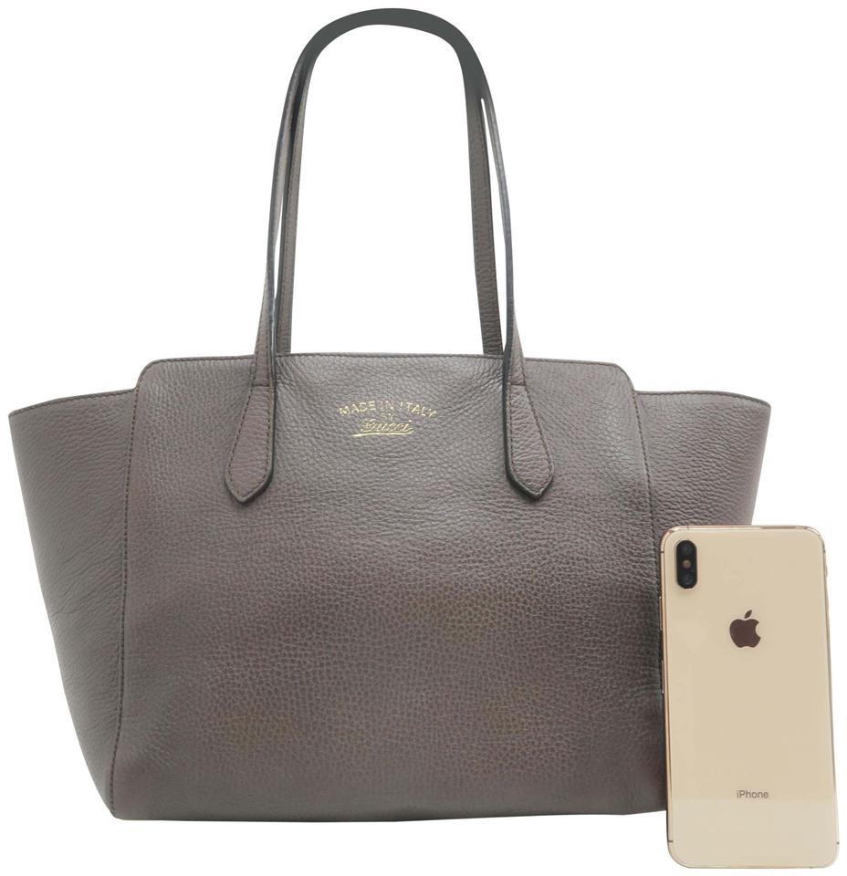 G*G Swing Small Taupe Calfskin Tote