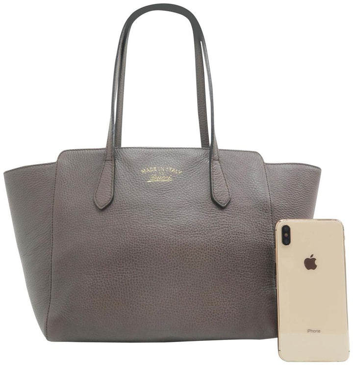 G*G Swing Small Taupe Calfskin Tote