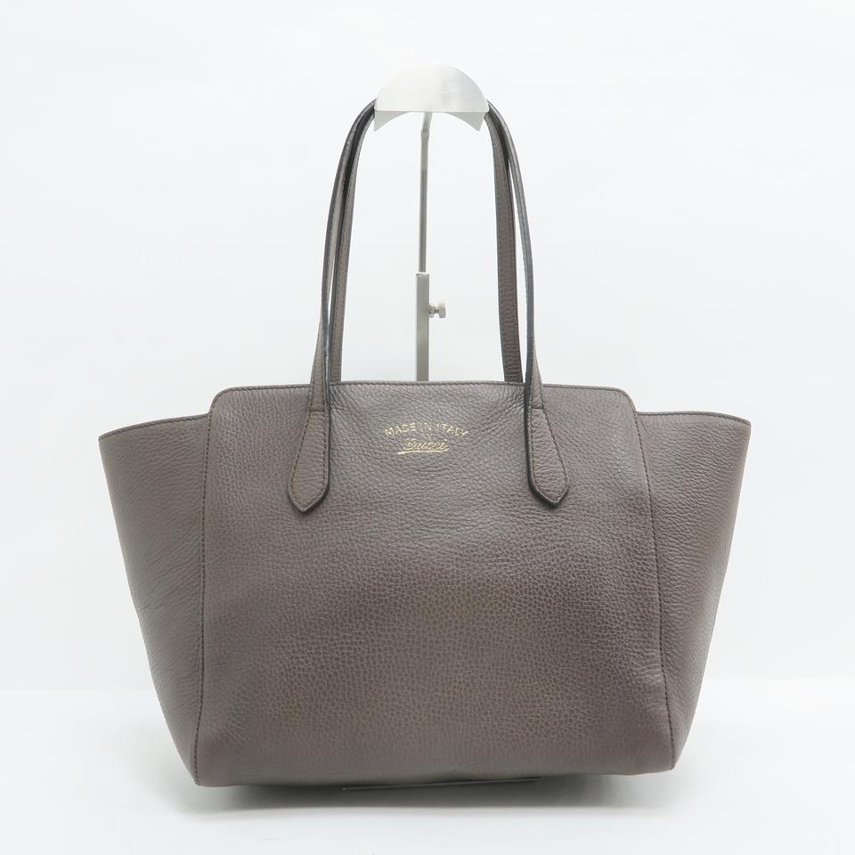 G*G Swing Small Taupe Calfskin Tote