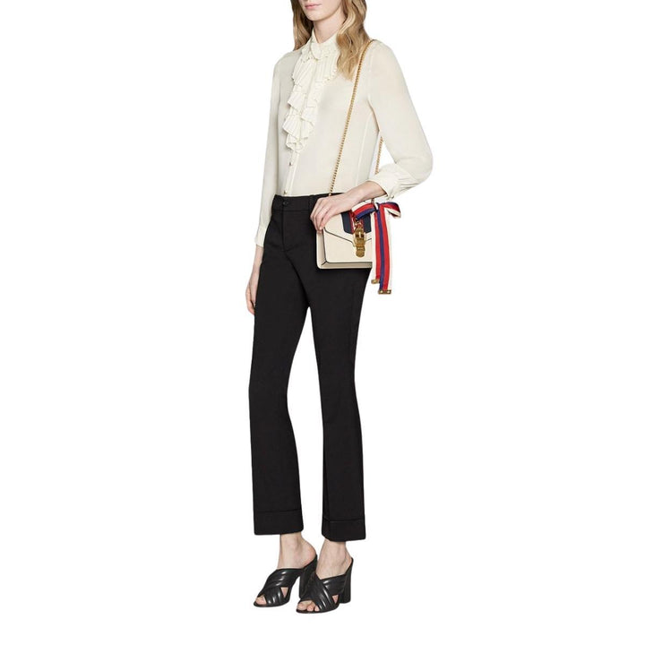 Sylvie Leather Mini Chain Bag