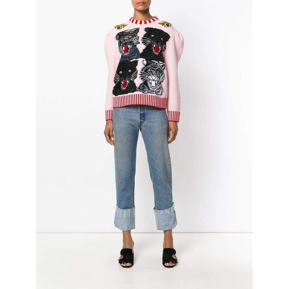 Tiger Intarsia Wool Sweater