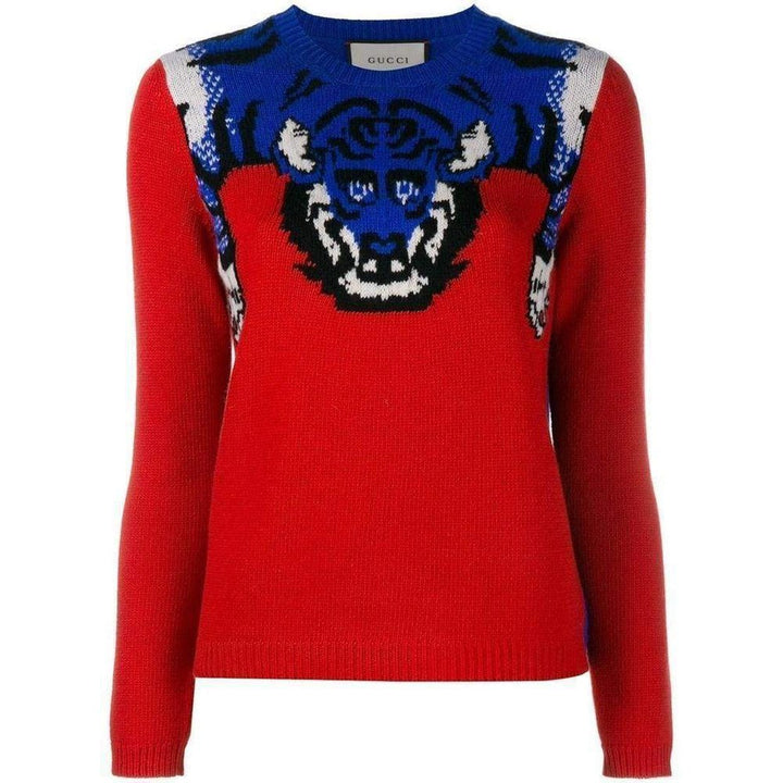 Gucci-Tiger Knit Sweater Jumper - Runway Catalog