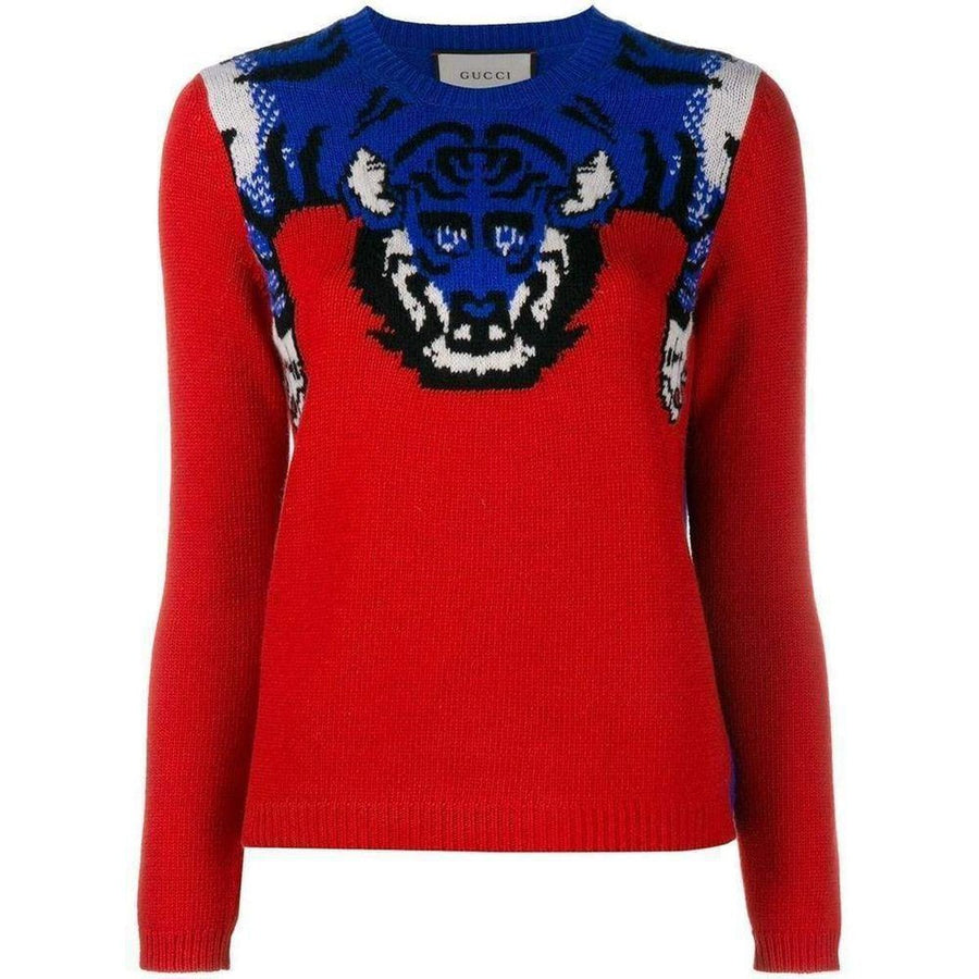 Gucci-Tiger Knit Sweater Jumper - Runway Catalog