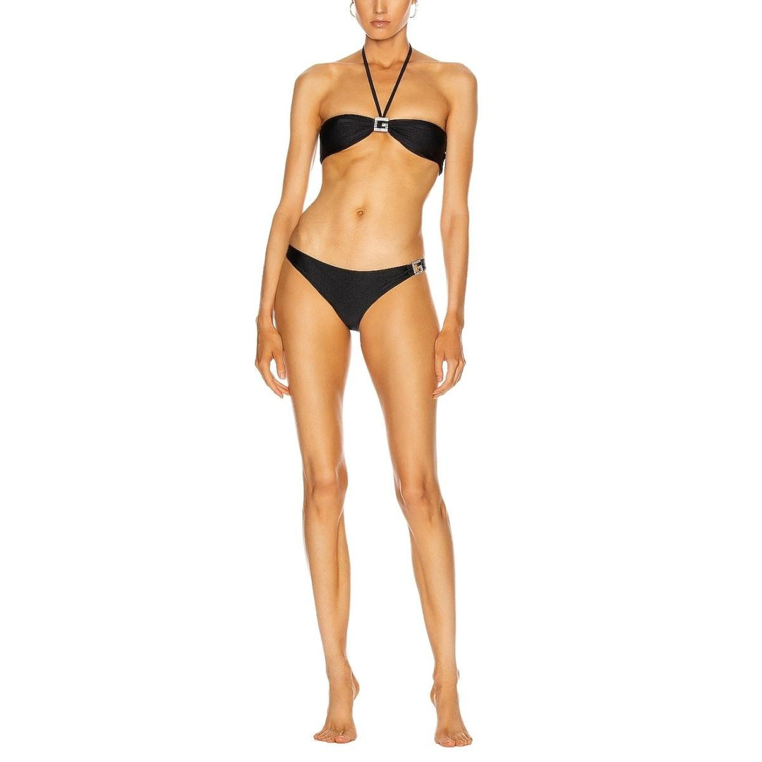 Two-piece Rhinestone G Nylon Bikini