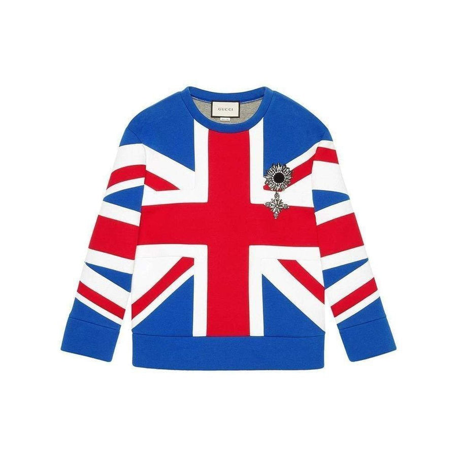 Gucci-Union Jack Jersey Sweatshirt - Runway Catalog