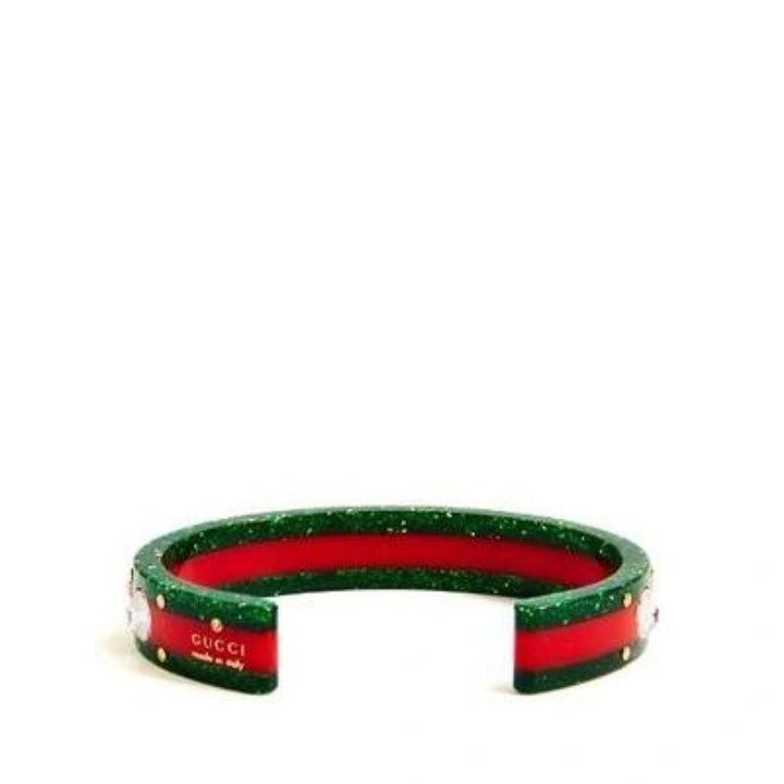Vintage Web Cuff Bracelet With Crystals