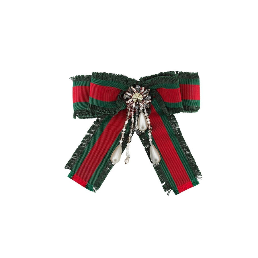 Gucci-Web Bow Brooch - Runway Catalog