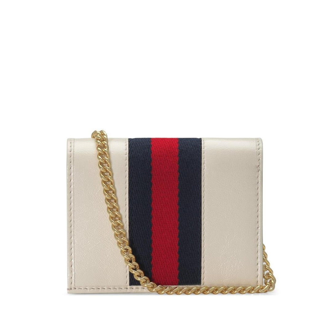 White Rajah Chain Card Case Wallet