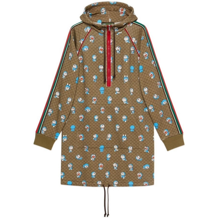 Gucci-X Doraemon GG Supreme Cotton Dress - Runway Catalog