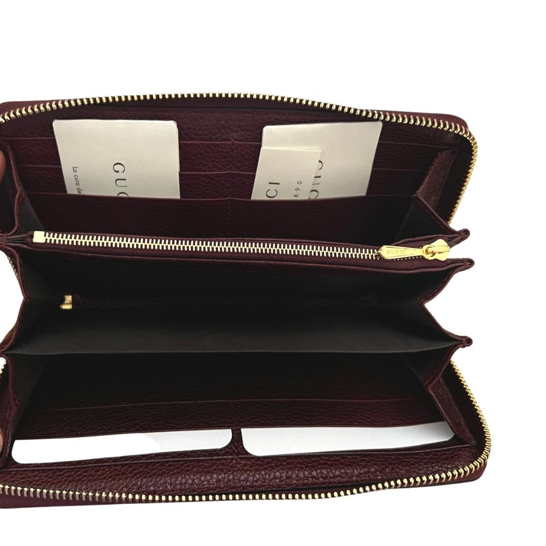 Zumi Burgundy Zip Around Wallet