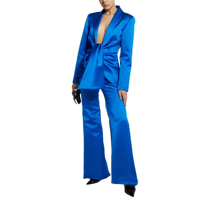 Duchess Tied Draped Blazer