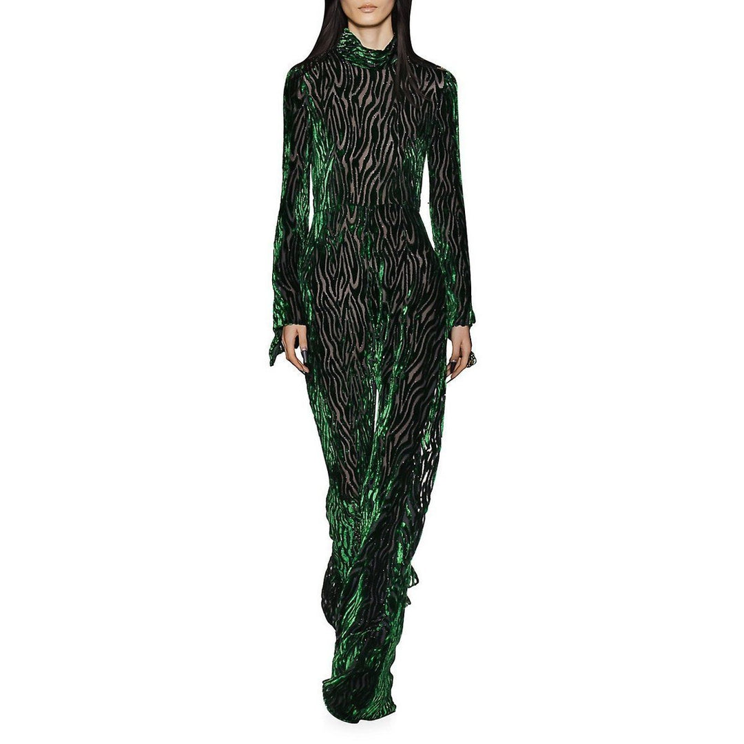 Velvet Animalia Classic Polo Neck Jumpsuit