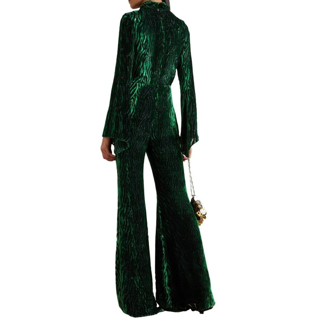 Velvet Animalia Classic Polo Neck Jumpsuit
