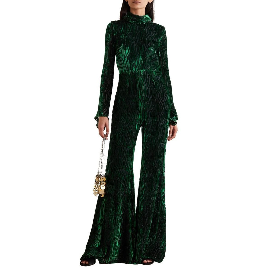 Velvet Animalia Classic Polo Neck Jumpsuit