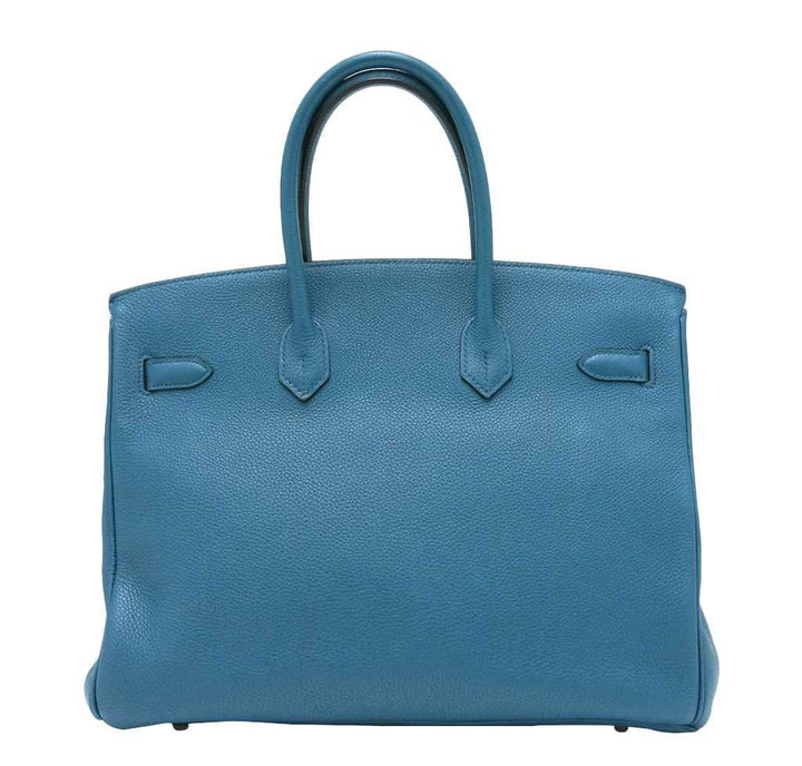 Hermès Birkin 35 Cobalt Togo Bag PHW