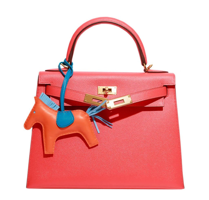 Hermès Rodeo Horse MM Bag Charm Orange