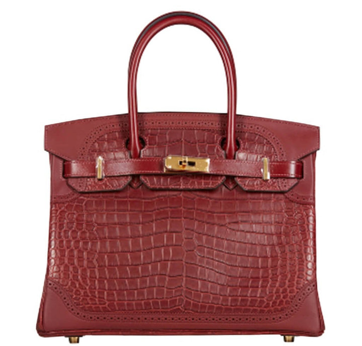 Hermès Ghillies Birkin 30 Bag Bourgogne