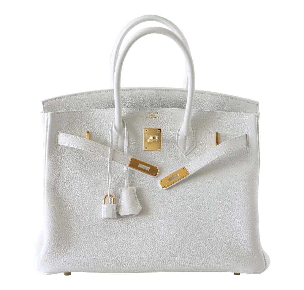 Hermès Birkin 35 Snow White Bag
