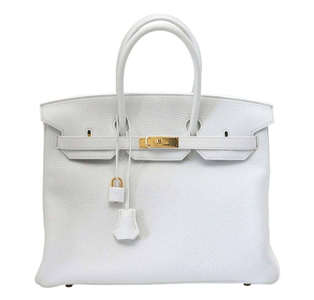 Hermès Birkin 35 Snow White Bag