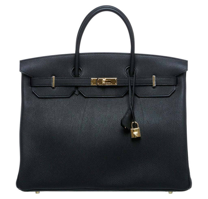 Hermès Birkin 40 Noir Togo Bag GHW