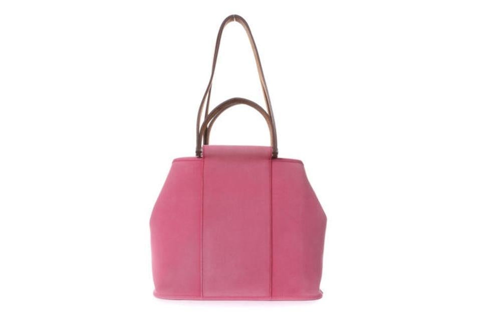 Hermès Cabag Satchel Pink Canvas Tote