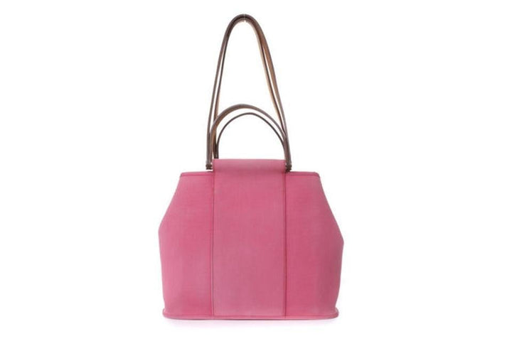 Hermès Cabag Satchel Pink Canvas Tote