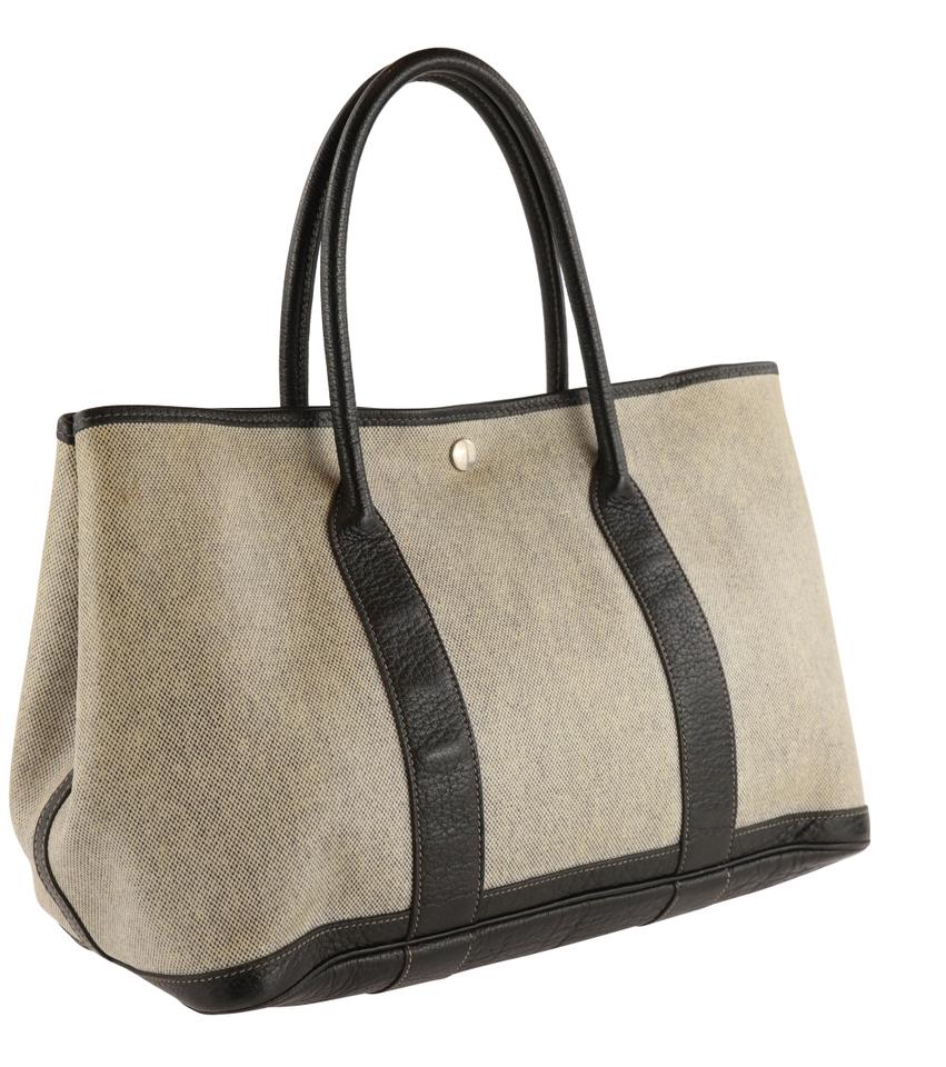 Hermès Garden Party 36 Gray Toile Tote