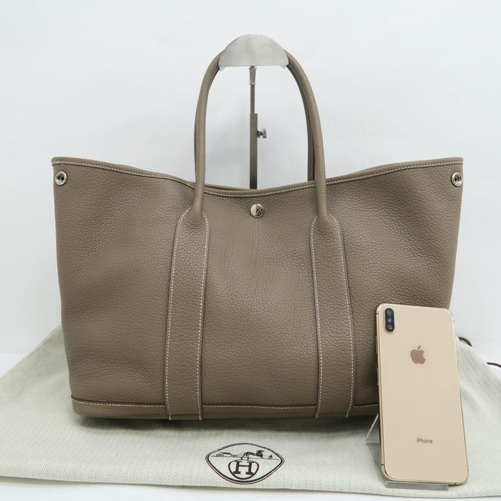 Hermès Garden Party 36 Gris Tourterelle Togo Tote