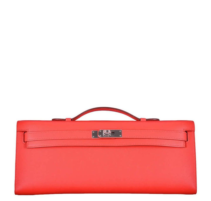 Hermès Kelly Cut Bag Capucine Swift