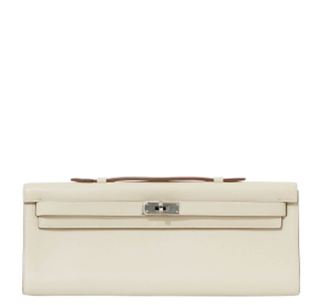 Hermès Kelly Cut Pochette Bag Parchemin